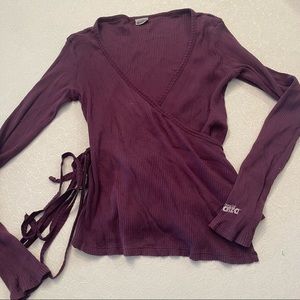 Wrap Around Purple Top